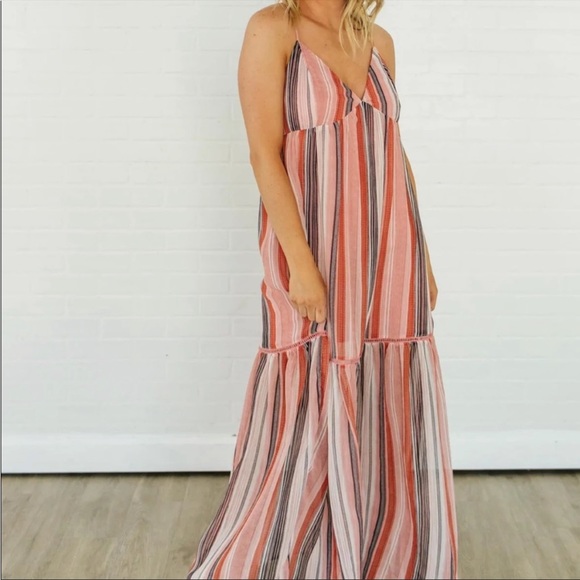 JACK BY BB DAKOTA SAILOR'S DELIGHT MAXI DRESS SIZE S - Picture 3 of 14